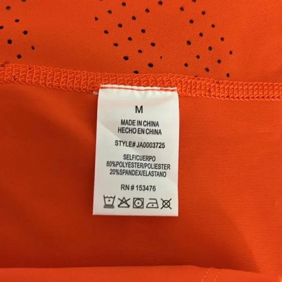 Sincerely Jules Orange Athletic Skort and Crop Top Set Active Tennis - Picture 7 of 11